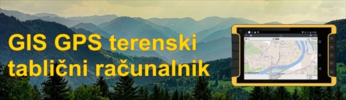 Terenski gozdarski GPS tablični računalnik GIS