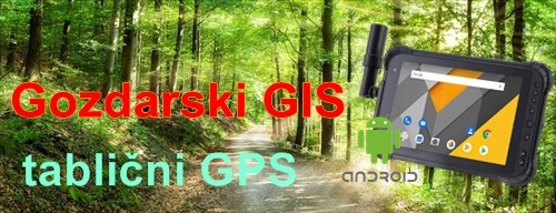 Terenski gozdarski GPS tablini raunalnik GIS