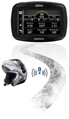 Bluetooth povezava Garmin navigacije ZUMO