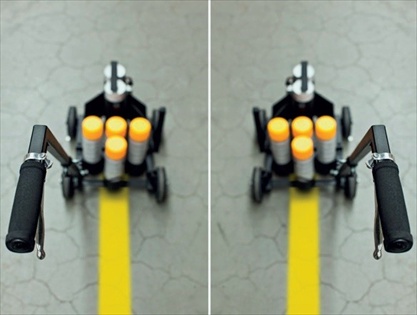 Markirni voziek trolly SOPPEC tracing linijske barve