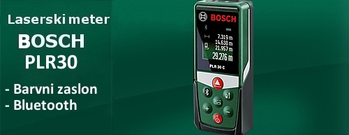 BOSCH PLR 30C laserski meter za domačo uporabo