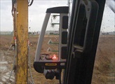 Sprejemnik laserski zarek GeoMAX zaslon gradbeni stroji