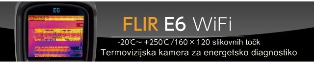 Toplotna kamera FLIR E6 WiFi Termovizijska kamera