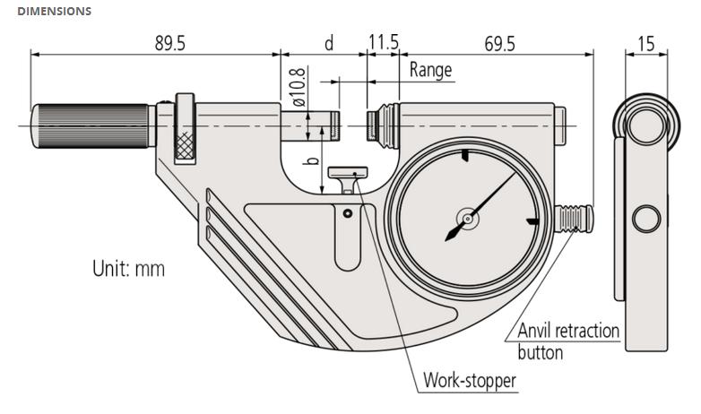 Analogni mikrometer Mitutoyo 523-121 tehnina rizba