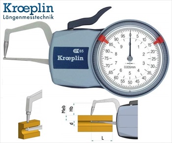 Merilna ura D1R10 KROEPLIN za merjenje debeline cevi
