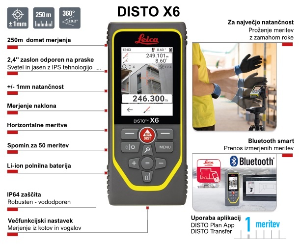 Laser meter Leica DISTO X6