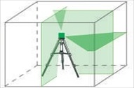 ADA CUBE 3D GREEN LINIJSKI LASER ZELEN