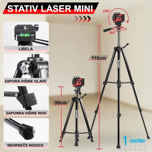 lahek stativ  za linijski laser